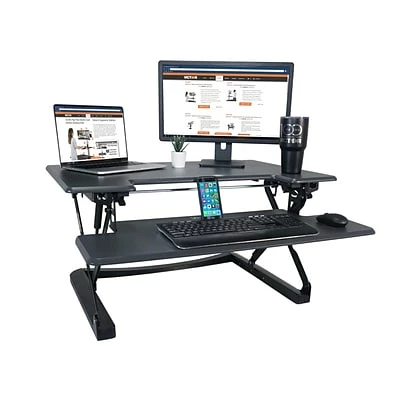 Best deal โ Sit & Stand Desks Victor Technology High Rise 21"H Adjustable Desk, Black Wood (DCX760G) ๐ 4 Best deal โ Sit & Stand Desks Victor Technology High Rise 21"H Adjustable Desk, Black Wood (DCX760G) ๐ - Image 2