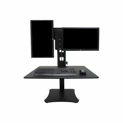Best deal ✔️ Sit & Stand Desks Victor Technology High Rise™ Manual Dual Monitor Standing Desk, 28" W, Laminate Wood (DC350) 😍 -Desk Riser Store unnamed file 1019