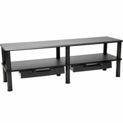 Budget 🥰 Monitor Mounts & Stands Mind Reader Dual-Monitor Riser With Drawers, Black (DBMON2TDR-BLK) 😍