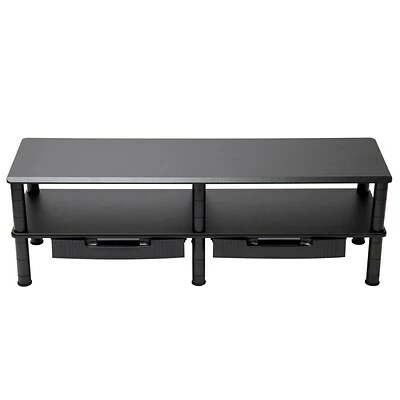 Budget ๐ฅฐ Monitor Mounts & Stands Mind Reader Dual-Monitor Riser With Drawers, Black (DBMON2TDR-BLK) ๐ 4 Budget ๐ฅฐ Monitor Mounts & Stands Mind Reader Dual-Monitor Riser With Drawers, Black (DBMON2TDR-BLK) ๐ - Image 2