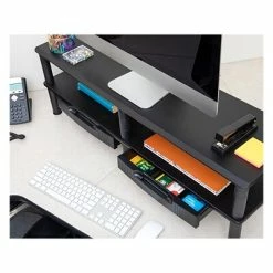 Budget ๐ฅฐ Monitor Mounts & Stands Mind Reader Dual-Monitor Riser With Drawers, Black (DBMON2TDR-BLK) ๐ 13 Budget ๐ฅฐ Monitor Mounts & Stands Mind Reader Dual-Monitor Riser With Drawers, Black (DBMON2TDR-BLK) ๐ -Desk Riser Store unnamed file 1028