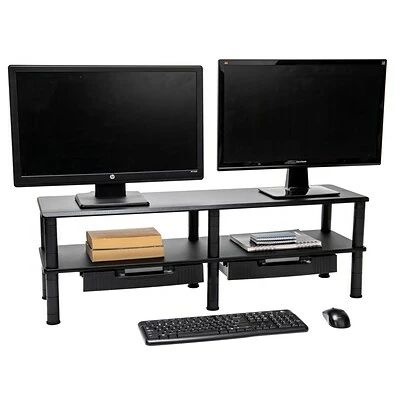 Budget ๐ฅฐ Monitor Mounts & Stands Mind Reader Dual-Monitor Riser With Drawers, Black (DBMON2TDR-BLK) ๐ 9 Budget ๐ฅฐ Monitor Mounts & Stands Mind Reader Dual-Monitor Riser With Drawers, Black (DBMON2TDR-BLK) ๐ - Image 7