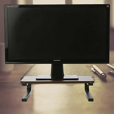 New 🧨 Monitor Mounts & Stands Mind Reader Wood Top Monitor Stand, Sturdy Laptop Riser, Desktop Stand, Desktop Monitor Stand Organizer, Brown (WOODMON-BRN) 💯 6 New 🧨 Monitor Mounts & Stands Mind Reader Wood Top Monitor Stand, Sturdy Laptop Riser, Desktop Stand, Desktop Monitor Stand Organizer, Brown (WOODMON-BRN) 💯 - Image 4