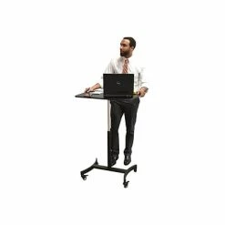 Deals ⌛ Sit & Stand Desks Victor Technology 28" W Mobile Adjustable Standing Desk, Laminate Wood (DC500) 💯 -Desk Riser Store unnamed file 1076