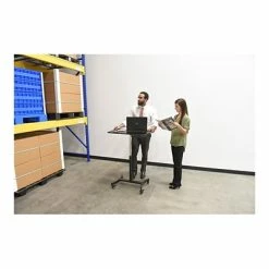 Deals ⌛ Sit & Stand Desks Victor Technology 28" W Mobile Adjustable Standing Desk, Laminate Wood (DC500) 💯 -Desk Riser Store unnamed file 1077