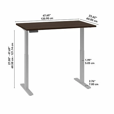 Buy ๐ฅฐ Sit & Stand Desks Bush Business Furniture Move 60 Series 27"-48" Adjustable Standing Desk, Black Walnut/Cool Gray Metallic (M6S4824BWSK) โ 7 Buy ๐ฅฐ Sit & Stand Desks Bush Business Furniture Move 60 Series 27"-48" Adjustable Standing Desk, Black Walnut/Cool Gray Metallic (M6S4824BWSK) โ - Image 5