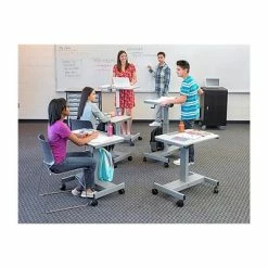 Hot Sale ⭐ Sit & Stand Desks Luxor Student 27"W Adjustable Desk, Steel/Laminate (STUDENT-C) ✔️ -Desk Riser Store unnamed file 1101