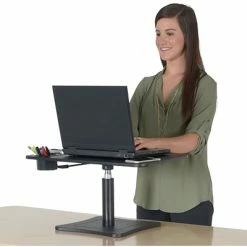 Budget 👍 Victor Technology Sit & Stand Desks Victor High Rise 16"H Adjustable Desk, Wood (DC240B) 🔔 -Desk Riser Store unnamed file 1120