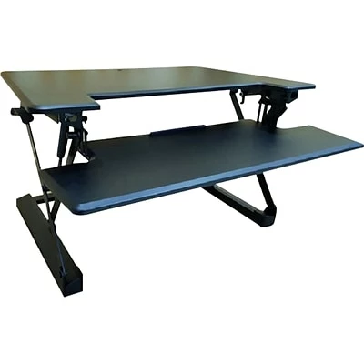 Best Sale ๐ Sit & Stand Desks Hanover 6"-20" Adjustable Desk, Black (HSD0402-BLK) ๐ 3 Best Sale ๐ Sit & Stand Desks Hanover 6"-20" Adjustable Desk, Black (HSD0402-BLK) ๐