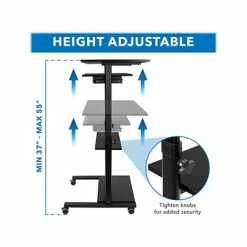 Cheap 🧨 Sit & Stand Desks Mount-It! 37"-55" Adjustable Desk, Black (MI-7998B) ✔️ -Desk Riser Store unnamed file 1124