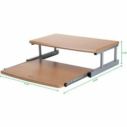Buy 🔔 Monitor Mounts & Stands Mind Reader 2 Tier Monitor Riser, Brown (2TSLIDE-BRN) 👍 -Desk Riser Store unnamed file 1139