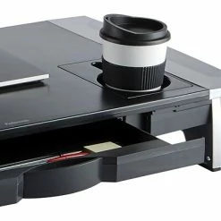 Promo 🎉 Monitor Mounts & Stands Fellowes Office Suites Premium Monitor Riser, Up To 32",Black/Silver (8031001) 😀 -Desk Riser Store unnamed file 1160