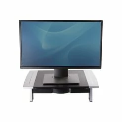 Brand new 😀 Monitor Mounts & Stands Fellowes Office Suites Monitor Riser, Up To 42", Black/Silver (8031101) 🛒 -Desk Riser Store unnamed file 1166