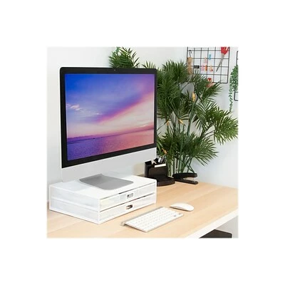 Hot Sale ๐คฉ Monitor Stands & Mounts Mount-It! Riser With Storage, Up To 32" Monitor, White (MI-7365W) ๐ 4 Hot Sale ๐คฉ Monitor Stands & Mounts Mount-It! Riser With Storage, Up To 32" Monitor, White (MI-7365W) ๐ - Image 2