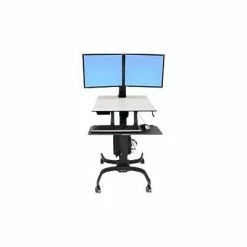 Buy 😀 Sit & Stand Desks Ergotron® WorkFit-C Up To 32.5 Lbs. 22" LCD Monitor Dual Sit-Stand Workstation Computer Stand 🎉