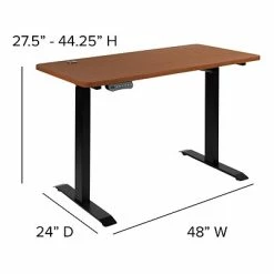 Flash Sale ๐ Sit & Stand Desks Flash Furniture Electric 27"H - 44"H Adjustable Standing Black Desk With Black Mesh Task Office Chair, Mahogany (BNBLX5STDR) ๐ 17 Flash Sale ๐ Sit & Stand Desks Flash Furniture Electric 27"H - 44"H Adjustable Standing Black Desk With Black Mesh Task Office Chair, Mahogany (BNBLX5STDR) ๐ -Desk Riser Store unnamed file 1230