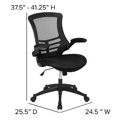 Flash Sale ๐ Sit & Stand Desks Flash Furniture Electric 27"H - 44"H Adjustable Standing Black Desk With Black Mesh Task Office Chair, Mahogany (BNBLX5STDR) ๐ 10 Flash Sale ๐ Sit & Stand Desks Flash Furniture Electric 27"H - 44"H Adjustable Standing Black Desk With Black Mesh Task Office Chair, Mahogany (BNBLX5STDR) ๐ - Image 8