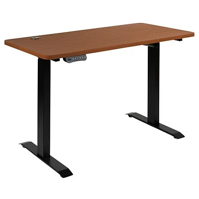 Flash Sale ๐ Sit & Stand Desks Flash Furniture Electric 27"H - 44"H Adjustable Standing Black Desk With Black Mesh Task Office Chair, Mahogany (BNBLX5STDR) ๐ 11 Flash Sale ๐ Sit & Stand Desks Flash Furniture Electric 27"H - 44"H Adjustable Standing Black Desk With Black Mesh Task Office Chair, Mahogany (BNBLX5STDR) ๐ - Image 9