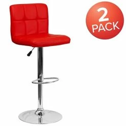 Top 10 ❤️ Height-Adjustable Tables Flash Furniture Contemporary Vinyl Adjustable Height Barstool With Back, Red, 2-Pieces (2DS810MODREDGG) 🔔 -Desk Riser Store unnamed file 1243