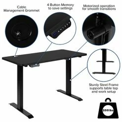 Best Sale ๐ Sit & Stand Desks Flash Furniture Electric 27"H - 44"H Adjustable Standing Desk With Mid-Back Black Executive Office Chair, Black (BLN20462286BK) โค๏ธ 15 Best Sale ๐ Sit & Stand Desks Flash Furniture Electric 27"H - 44"H Adjustable Standing Desk With Mid-Back Black Executive Office Chair, Black (BLN20462286BK) โค๏ธ -Desk Riser Store unnamed file 1262