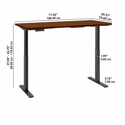 Top 10 ๐ Sit & Stand Desks Bush Business Furniture Move 60 Series 27''-47'' Adjustable Standing Desk, Hansen Cherry (M6S7230HCBK) ๐ฅฐ 7 Top 10 ๐ Sit & Stand Desks Bush Business Furniture Move 60 Series 27''-47'' Adjustable Standing Desk, Hansen Cherry (M6S7230HCBK) ๐ฅฐ - Image 5