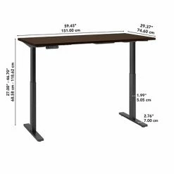 Budget ❤️ Sit & Stand Desks Bush Business Furniture Move 60 Series 27''-47'' Adjustable Standing Desk, Mocha Cherry (M6S6030MRBK) 💯 -Desk Riser Store unnamed file 1307