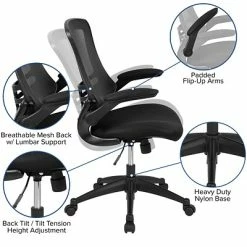 Budget ⌛ Sit & Stand Desks Flash Furniture Electric 27"H - 44"H Adjustable Standing Desk With Black Mesh Task Office Chair, Black (BNBLX5STDBK) 🧨 -Desk Riser Store unnamed file 1317
