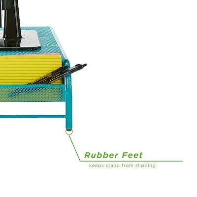 Flash Sale ๐ Monitor Mounts & Stands Mind Reader Metal Mesh Monitor Stand And Desk Organizer With Drawer, Desktop Monitor Stand Organizer, Turquoise (MESHMONSTA-TUR) ๐ 6 Flash Sale ๐ Monitor Mounts & Stands Mind Reader Metal Mesh Monitor Stand And Desk Organizer With Drawer, Desktop Monitor Stand Organizer, Turquoise (MESHMONSTA-TUR) ๐ - Image 4