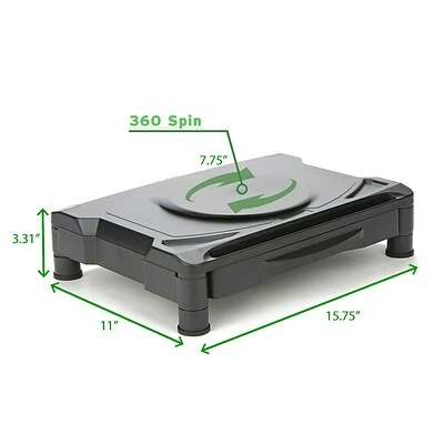 Outlet ๐ Monitor Mounts & Stands Mind Reader Rotative Adjustable Monitor Stand And Desk Organizer, Black (DRAWSWIV-BLK) ๐คฉ 9 Outlet ๐ Monitor Mounts & Stands Mind Reader Rotative Adjustable Monitor Stand And Desk Organizer, Black (DRAWSWIV-BLK) ๐คฉ - Image 7