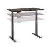 New ⌛ Sit & Stand Desks Bush Business Furniture Move 60 Series 27''-47'' Adjustable Standing Desk, Mocha Cherry (M6S4830MRBK) 😍