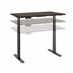 New ⌛ Sit & Stand Desks Bush Business Furniture Move 60 Series 27''-47'' Adjustable Standing Desk, Mocha Cherry (M6S4830MRBK) 😍