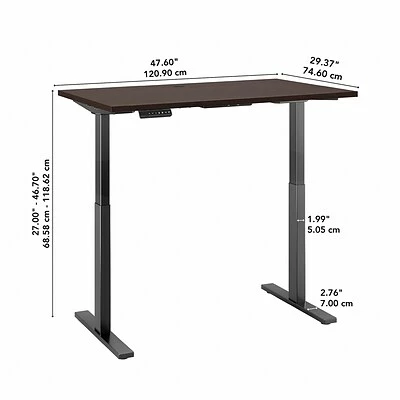 New โ Sit & Stand Desks Bush Business Furniture Move 60 Series 27''-47'' Adjustable Standing Desk, Mocha Cherry (M6S4830MRBK) ๐ 7 New โ Sit & Stand Desks Bush Business Furniture Move 60 Series 27''-47'' Adjustable Standing Desk, Mocha Cherry (M6S4830MRBK) ๐ - Image 5