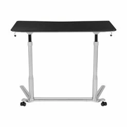 Best Pirce ❤️ Sit & Stand Desks Flash Furniture 41" Fixed Height Standing Desk, Black (NAN-IP-6-1-BK-GG) 🎁