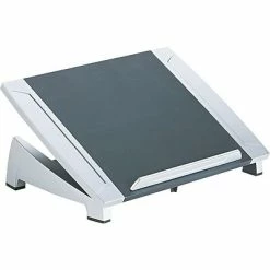 Discount ✔️ Laptop Stands Fellowes Office Suites 15.06"W X 10.5"D Plastic Laptop Riser, Black/Silver (8032001) 👏