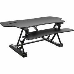 Hot Sale 😀 Sit & Stand Desks Mount-It! 6"-19" Adjustable Desk Converter, Black (MI-7962C) ❤️