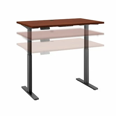 New 🤩 Sit & Stand Desks Bush Business Furniture Move 60 Series 27''-47'' Adjustable Standing Desk, Hansen Cherry (M6S4824HCBK) ❤️ 3 New 🤩 Sit & Stand Desks Bush Business Furniture Move 60 Series 27''-47'' Adjustable Standing Desk, Hansen Cherry (M6S4824HCBK) ❤️