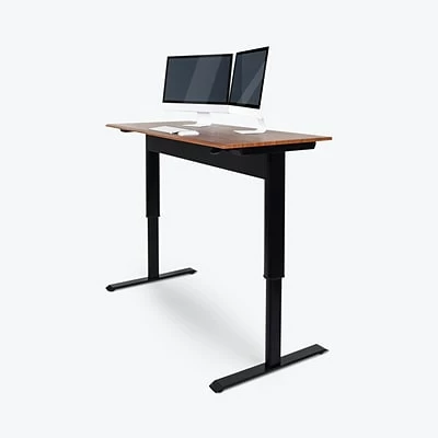 Buy ✨ Sit & Stand Desks Luxor Furniture 48" Pneumatic Adjustable Desk, Teak Top (SPN48F-BK/TK) 🧨 3 Buy ✨ Sit & Stand Desks Luxor Furniture 48" Pneumatic Adjustable Desk, Teak Top (SPN48F-BK/TK) 🧨