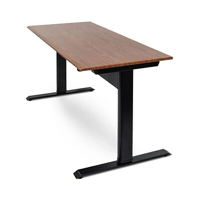 Buy ✨ Sit & Stand Desks Luxor Furniture 48" Pneumatic Adjustable Desk, Teak Top (SPN48F-BK/TK) 🧨 4 Buy ✨ Sit & Stand Desks Luxor Furniture 48" Pneumatic Adjustable Desk, Teak Top (SPN48F-BK/TK) 🧨 - Image 2