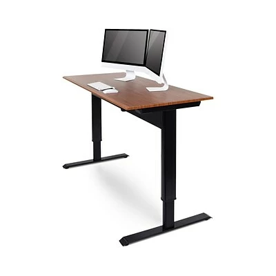 Buy ✨ Sit & Stand Desks Luxor Furniture 48" Pneumatic Adjustable Desk, Teak Top (SPN48F-BK/TK) 🧨 5 Buy ✨ Sit & Stand Desks Luxor Furniture 48" Pneumatic Adjustable Desk, Teak Top (SPN48F-BK/TK) 🧨 - Image 3
