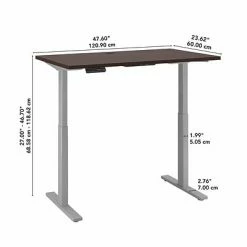 Buy 🔔 Sit & Stand Desks Bush Business Furniture Move 60 Series 27''-47'' Adjustable Standing Desk, Mocha Cherry (M6S4824MRSK) 💯 -Desk Riser Store unnamed file 1485