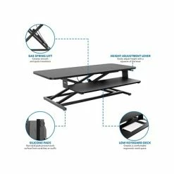 Brand new 🔔 Sit & Stand Desks Mount-It! 4"-20" Standing Desk Converter, Black (MI-8050) ⌛ -Desk Riser Store unnamed file 15