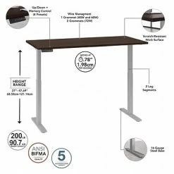 Wholesale 😀 Sit & Stand Desks Bush Business Furniture Move 60 Series 27"-48" Adjustable Standing Desk, Black Walnut/Cool Gray Metallic (M6S6030BWSK) 💯 -Desk Riser Store unnamed file 1518