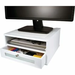 Top 10 🎁 Victor® Desktop Organizers Victor Technology Wood Monitor Riser, Pure White 👍