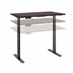 Best Pirce ๐ฅฐ Sit & Stand Desks Bush Business Furniture Move 60 Series 27''-47'' Adjustable Standing Desk, Mocha Cherry (M6S4824MRBK) ๐