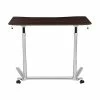 Coupon 🥰 Sit & Stand Desks Flash Furniture 41" Fixed Height Standing Desk, Brown (NAN-IP-6-1-DKW-GG) ⭐