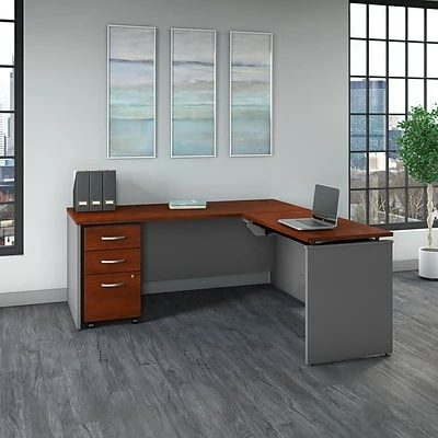 Best Pirce ๐ Sit & Stand Desks Bush Business Furniture Westfield 72W X 30D 3 Position Sit To Stand L Desk With Mobile File Cabinet, Hansen Cherry (SRC125HCSU) ๐ 8 Best Pirce ๐ Sit & Stand Desks Bush Business Furniture Westfield 72W X 30D 3 Position Sit To Stand L Desk With Mobile File Cabinet, Hansen Cherry (SRC125HCSU) ๐ - Image 6