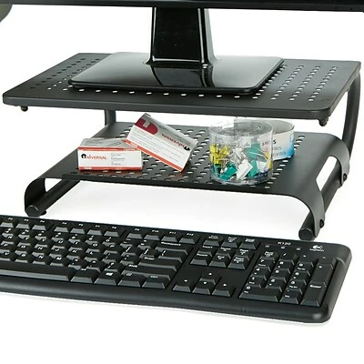 Hot Sale ๐ Monitor Mounts & Stands Mind Reader Monitor Stand Riser, 2 Tier, Ventilated Metal For Computer Monitor, Laptop, Storage For Keyboard, Black (MON2T-BLK) โญ 5 Hot Sale ๐ Monitor Mounts & Stands Mind Reader Monitor Stand Riser, 2 Tier, Ventilated Metal For Computer Monitor, Laptop, Storage For Keyboard, Black (MON2T-BLK) โญ - Image 3