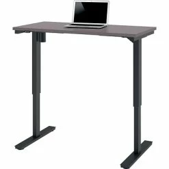 Best Pirce 😍 Height-Adjustable Tables Bestar® 48W" Electric Height-Adjustable Table, Slate (65857-59) ⌛