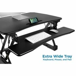 Promo 👏 Sit & Stand Desks Mount-It! 6.25" - 17" Height Adjustable Sit Stand Desk Converter, Black (MI-7955) 🥰 -Desk Riser Store unnamed file 171