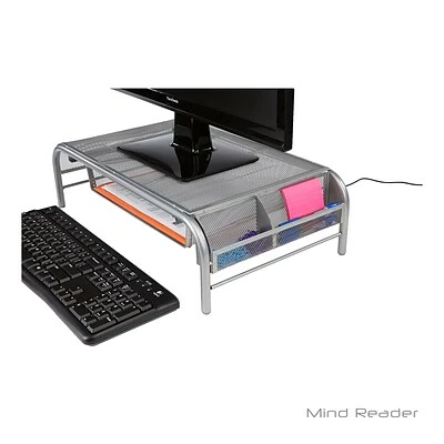 Best reviews of 🤩 Monitor Mounts & Stands Mind Reader Metal Mesh Monitor Stand With Drawer, Silver (MESHMONSTA-SIL) ⌛ 6 Best reviews of 🤩 Monitor Mounts & Stands Mind Reader Metal Mesh Monitor Stand With Drawer, Silver (MESHMONSTA-SIL) ⌛ - Image 4
